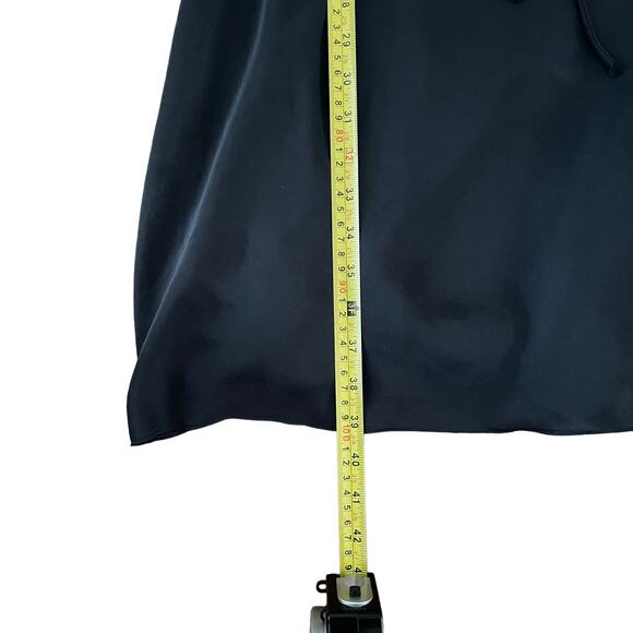 Vanessa Bruno Athe Lace Trim Shift Dress Women’s S Gray Layered Boho Chic Silky - Picture 9 of 9